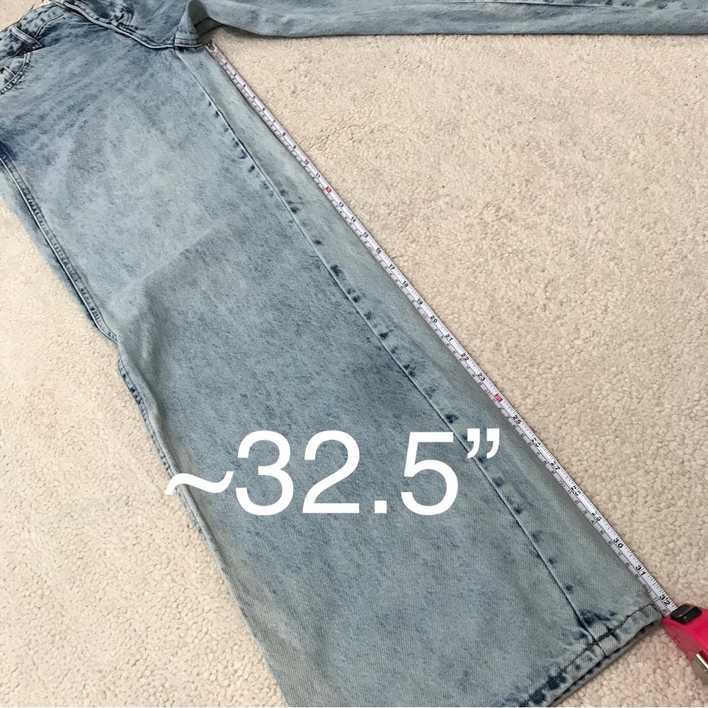 Pacsun Outer Banks Baggy Jeans Low Rise Blue Size 26 - Picture 14 of 16